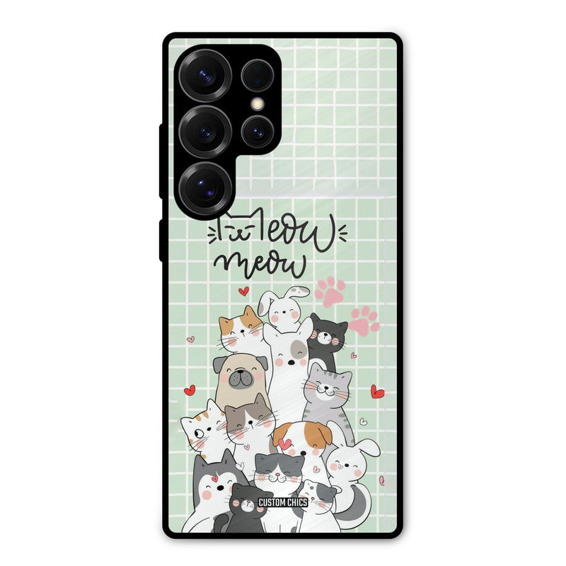 Meow Meow Samsung Galaxy S25 Ultra Mobile Back Cover - Cute PrintShield Case