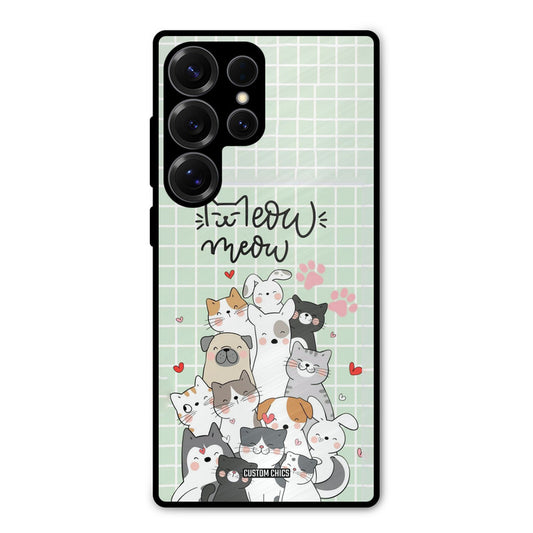 Meow Meow Samsung Galaxy S25 Ultra Mobile Back Cover - Cute PrintShield Case