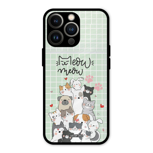 Meow Meow iPhone 13 Pro Max Mobile Back Cover - Cute PrintShield Case