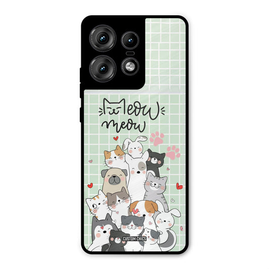 Meow Meow Motorola Edge 50 Pro Mobile Back Cover - Cute PrintShield Case