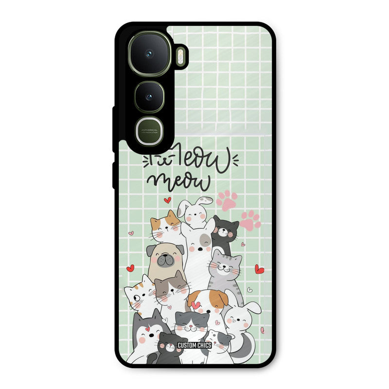 Meow Meow Vivo Y400 Mobile Back Cover - Cute PrintShield Case