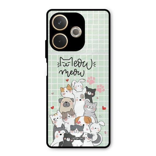 Meow Meow Oppo A5 Pro Mobile Back Cover - Cute PrintShield Case