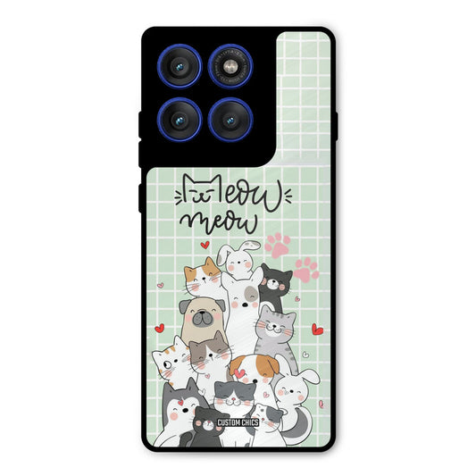 Meow Meow Motorola Edge 60 Pro Mobile Back Cover - Cute PrintShield Case