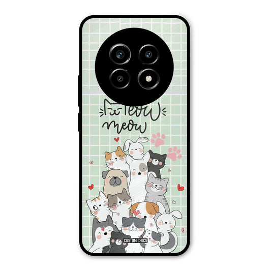 Meow Meow Realme 13 Pro Mobile Back Cover - Cute PrintShield Case
