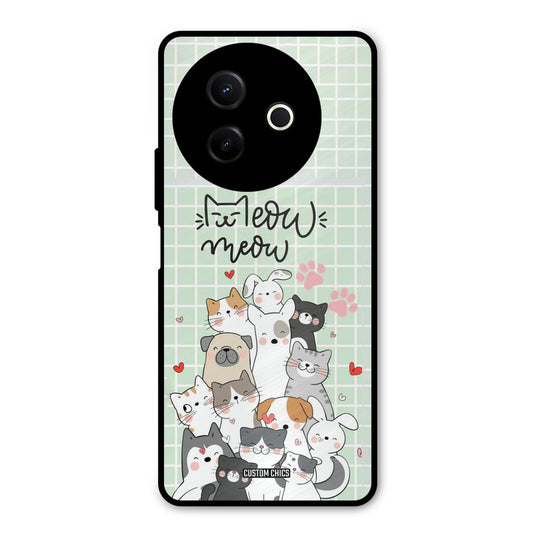 Meow Meow Vivo Y39 Mobile Back Cover - Cute PrintShield Case