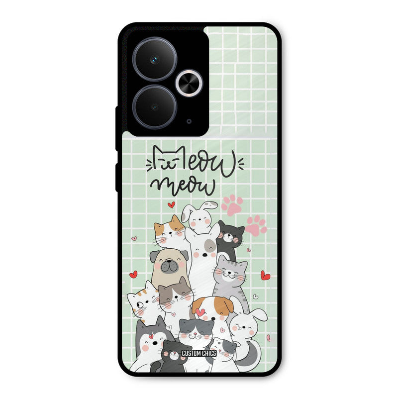 Meow Meow Realme 14T Mobile Back Cover - Cute PrintShield Case