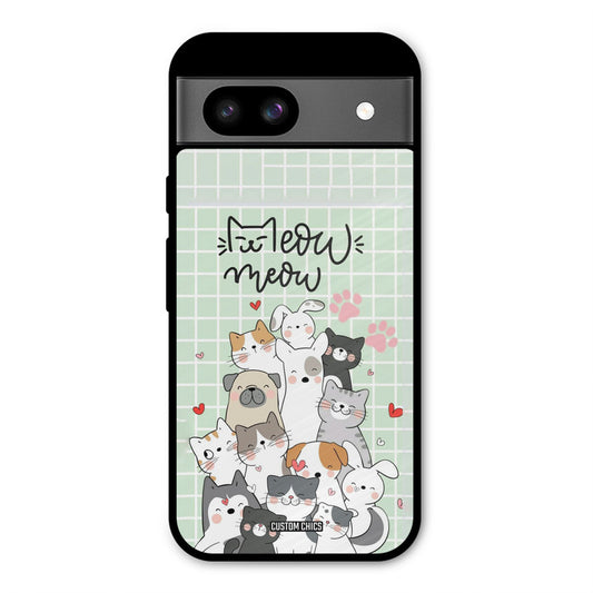 Meow Meow Google Pixel 8a Mobile Back Cover - Cute PrintShield Case