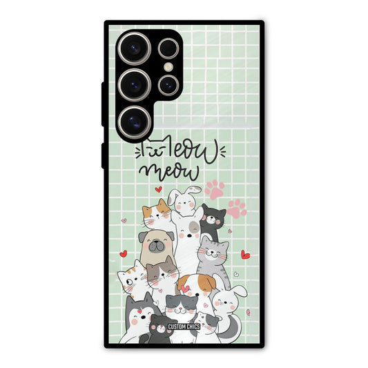 Meow Meow Samsung Galaxy S24 Ultra Mobile Back Cover - Cute PrintShield Case