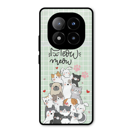 Meow Meow Redmi Note 14 Pro Plus 5G Mobile Back Cover - Cute PrintShield Case