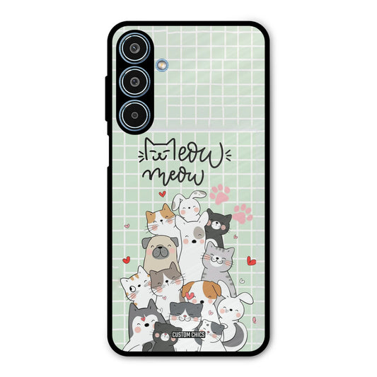 Meow Meow Samsung Galaxy M35 5G Mobile Back Cover - Cute PrintShield Case
