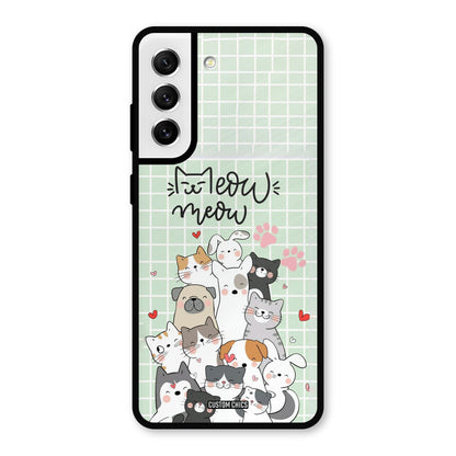 Meow Meow Samsung Galaxy S21 FE 5G (2023) Mobile Back Cover - Cute PrintShield Case