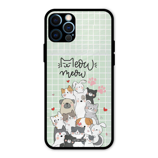 Meow Meow iPhone 12 Pro Max Mobile Back Cover - Cute PrintShield Case