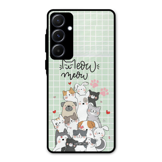 Meow Meow Samsung Galaxy A55 5G Mobile Back Cover - Cute PrintShield Case