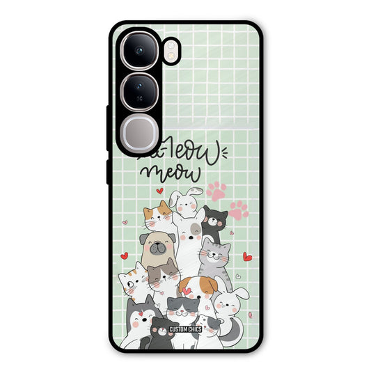 Meow Meow Vivo Y300 Mobile Back Cover - Cute PrintShield Case