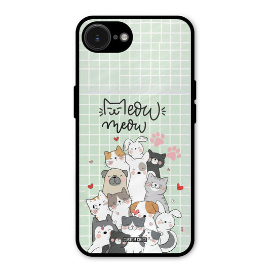 Meow Meow iPhone 16e Mobile Back Cover - Cute PrintShield Case