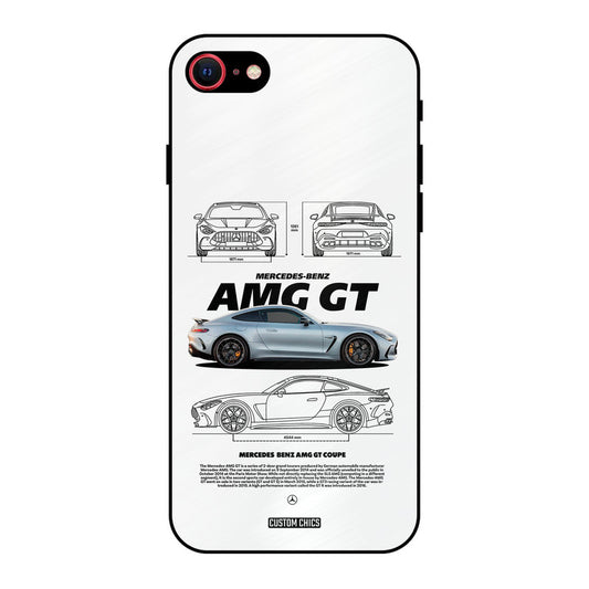 Merc AMG GT iPhone SE 2020 Mobile Back Cover - Car&Bike PrintShield Case