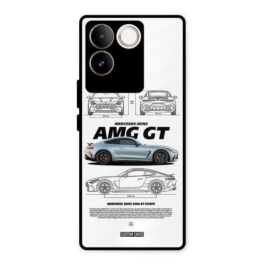 Merc AMG GT Vivo T2 Pro Mobile Back Cover - Car&Bike PrintShield Case