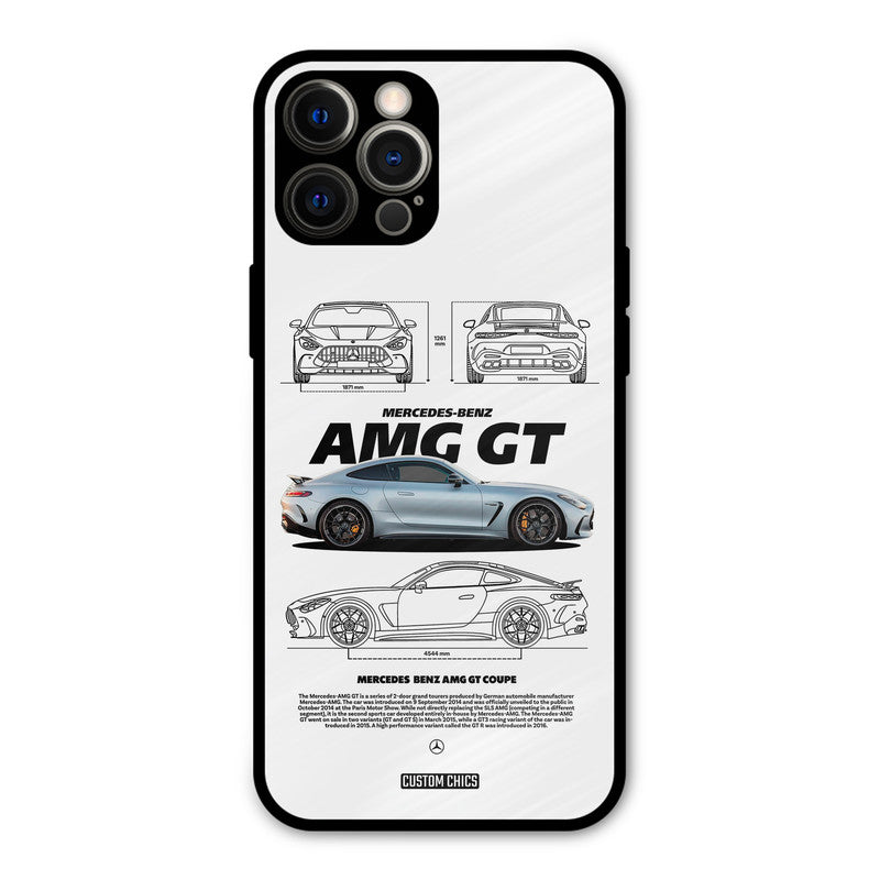Merc AMG GT iPhone 12 Pro Max Mobile Back Cover - Car&Bike PrintShield Case
