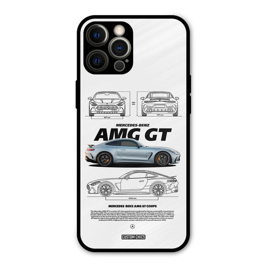 Merc AMG GT iPhone 12 Pro Max Mobile Back Cover - Car&Bike PrintShield Case