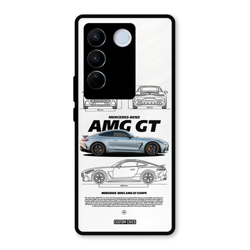 Merc AMG GT Vivo V27 Pro Mobile Back Cover - Car&Bike PrintShield Case