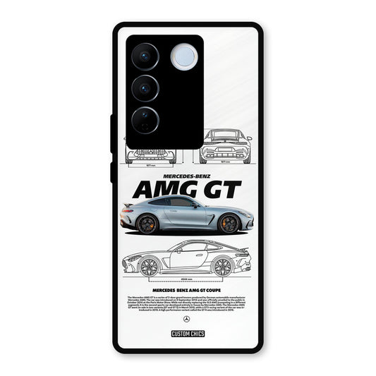 Merc AMG GT Vivo V27 Pro Mobile Back Cover - Car&Bike PrintShield Case