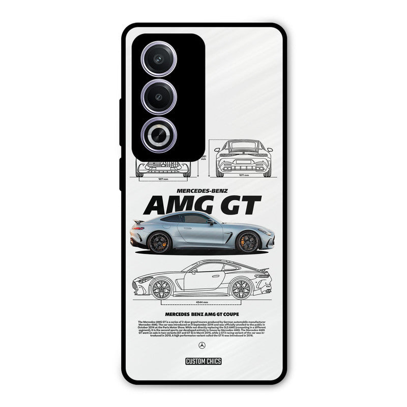 Merc AMG GT Oppo K12x Mobile Back Cover - Car&Bike PrintShield Case