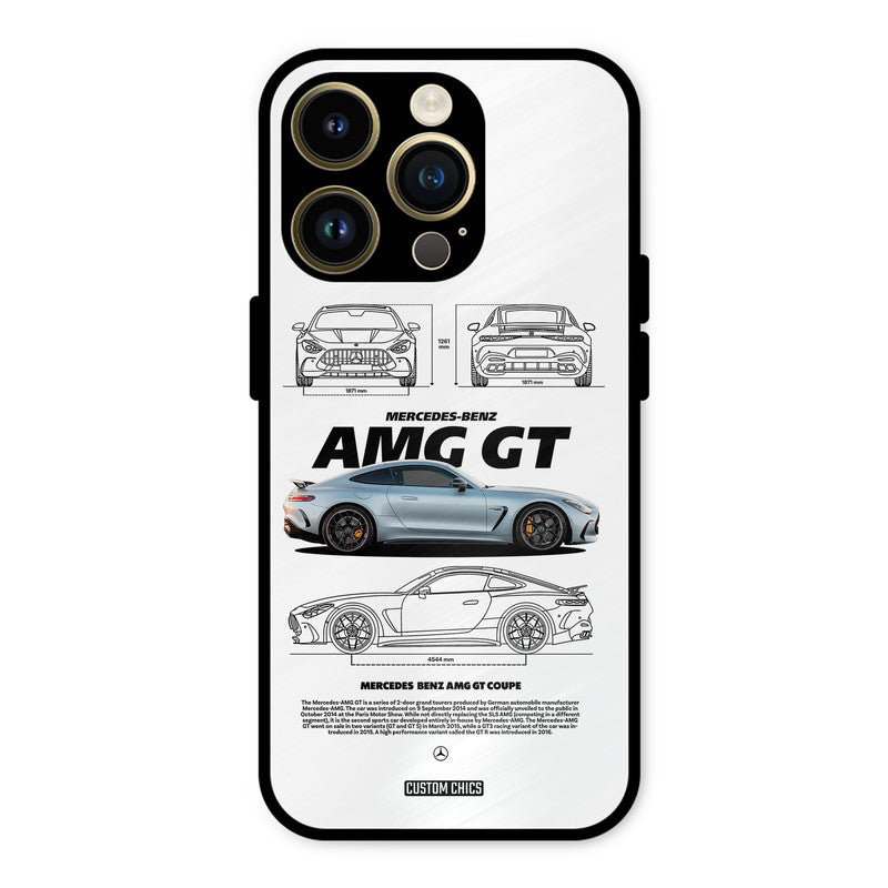 Merc AMG GT iPhone 14 Pro Mobile Back Cover - Car&Bike PrintShield Case