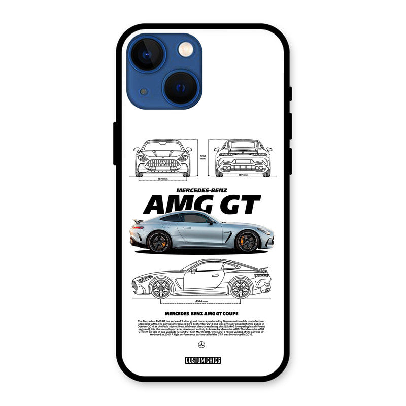 Merc AMG GT iPhone 13 Mini Mobile Back Cover - Car&Bike PrintShield Case