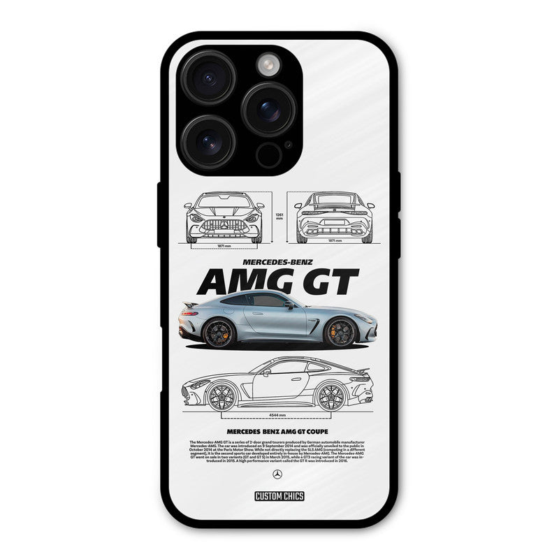 Merc AMG GT iPhone 16 Pro Mobile Back Cover - Car&Bike PrintShield Case