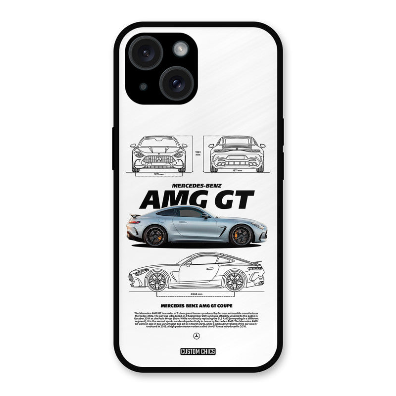 Merc AMG GT iPhone 15 Plus Mobile Back Cover - Car&Bike PrintShield Case