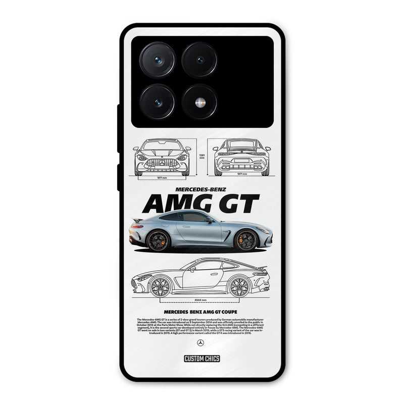 Merc AMG GT Poco X6 Pro Mobile Back Cover - Car&Bike PrintShield Case