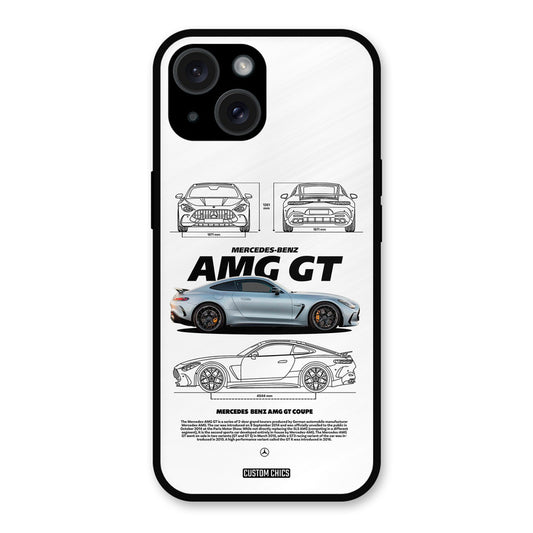 Merc AMG GT iPhone 15 Mobile Back Cover - Car&Bike PrintShield Case