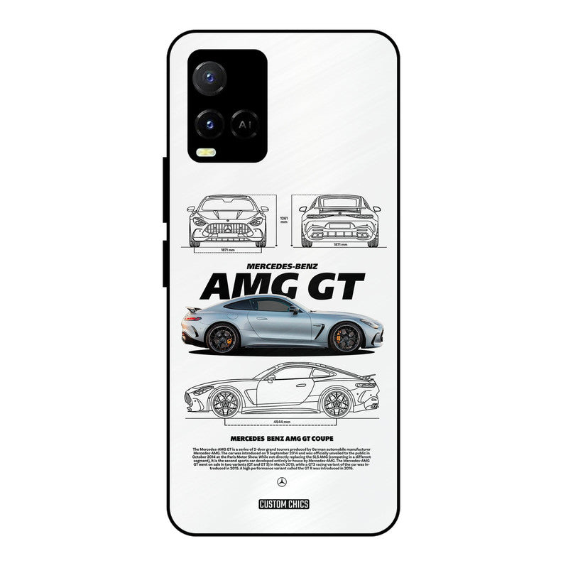 Merc AMG GT Vivo Y33s Mobile Back Cover - Car&Bike PrintShield Case
