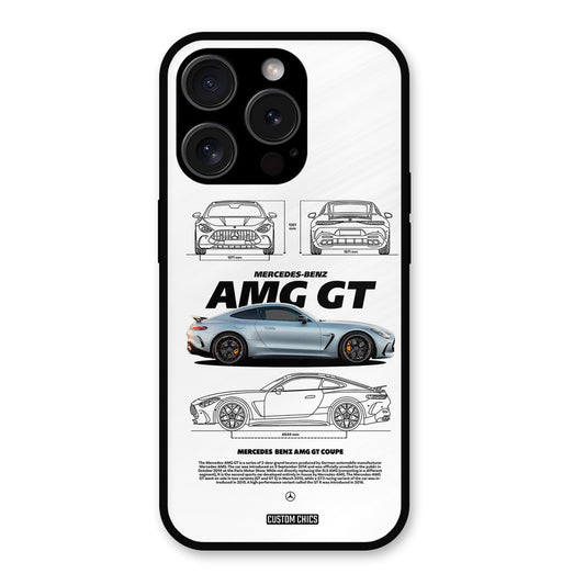 Merc AMG GT iPhone 15 Pro Mobile Back Cover - Car&Bike PrintShield Case