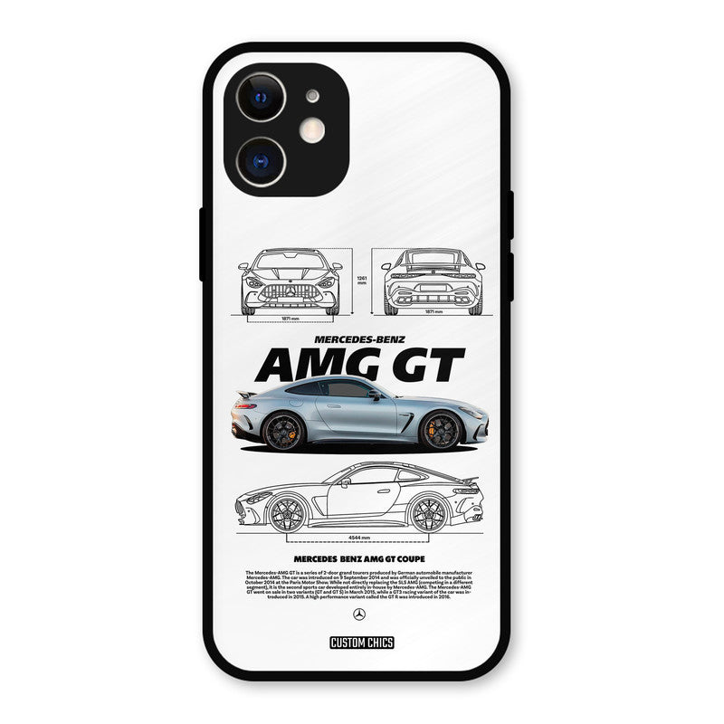Merc AMG GT iPhone 12 Mobile Back Cover - Car&Bike PrintShield Case