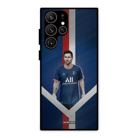 Messi Angle Art Samsung Galaxy S22 Ultra Mobile Back Cover - Sports PrintShield Case