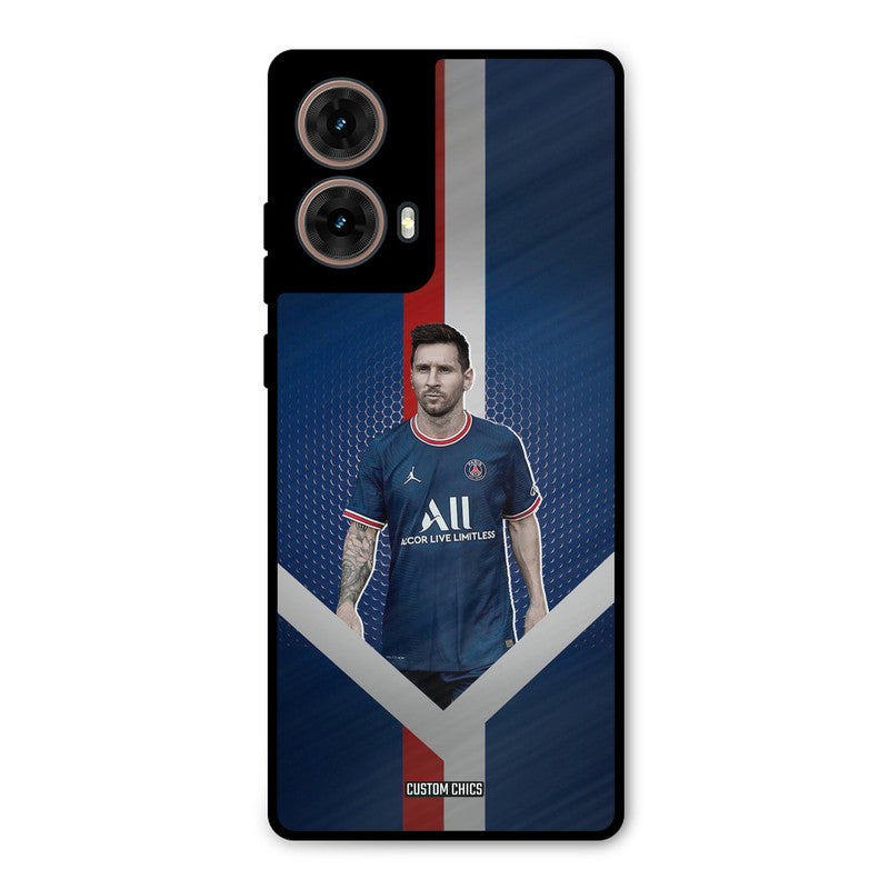 Messi Angle Art Moto G85 Mobile Back Cover - Sports PrintShield Case