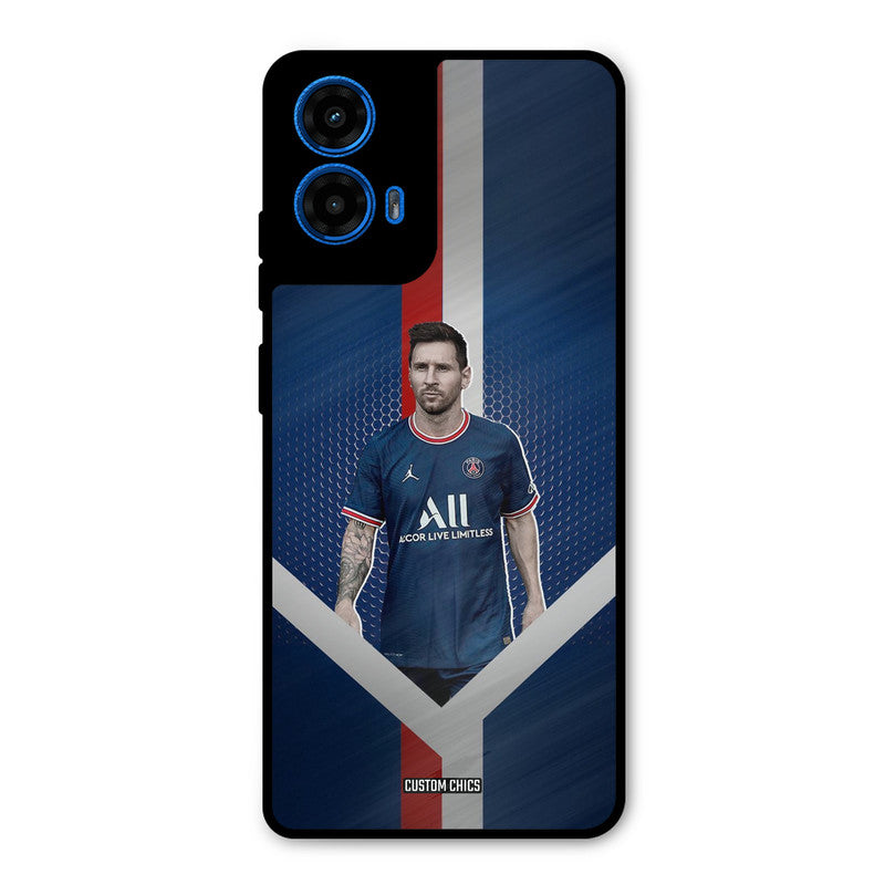 Messi Angle Art Moto G45 Mobile Back Cover - Sports PrintShield Case