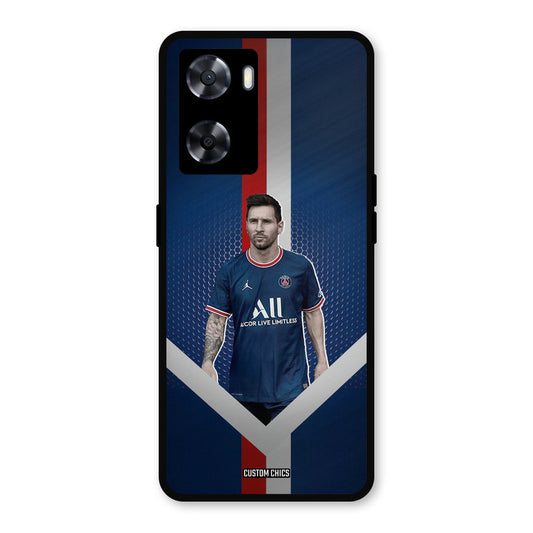 Messi Angle Art Oppo A57 2022 Mobile Back Cover - Sports PrintShield Case