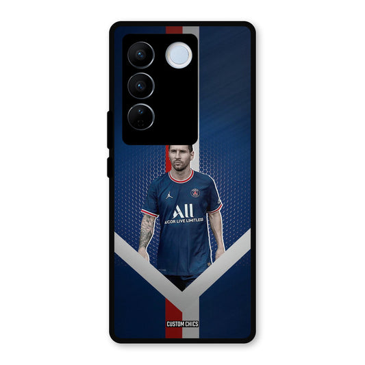 Messi Angle Art Vivo V27 Pro Mobile Back Cover - Sports PrintShield Case