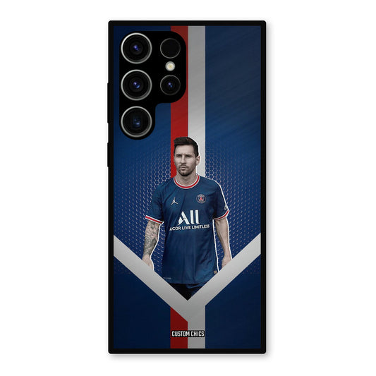 Messi Angle Art Samsung Galaxy S23 Ultra Mobile Back Cover - Sports PrintShield Case