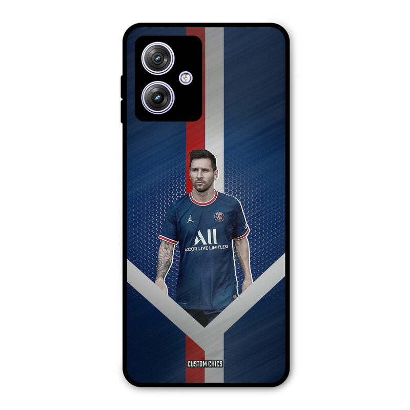 Messi Angle Art Moto G54 Mobile Back Cover - Sports PrintShield Case