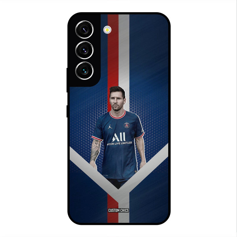 Messi Angle Art Samsung Galaxy S22 Mobile Back Cover - Sports PrintShield Case