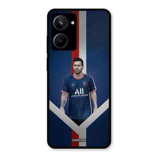 Messi Angle Art Realme 10 Mobile Back Cover - Sports PrintShield Case