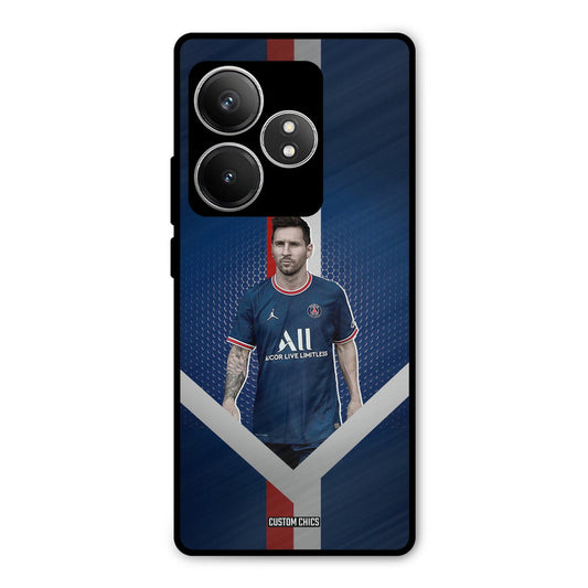 Messi Angle Art Realme GT 6T Mobile Back Cover - Sports PrintShield Case