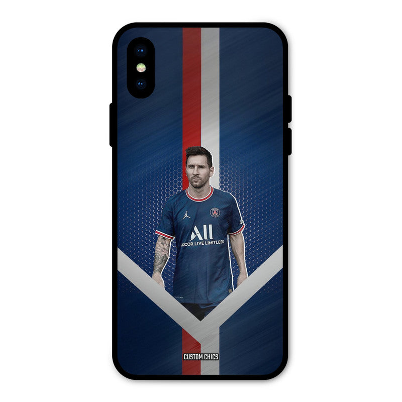 Messi Angle Art iPhone X Mobile Back Cover - Sports PrintShield Case