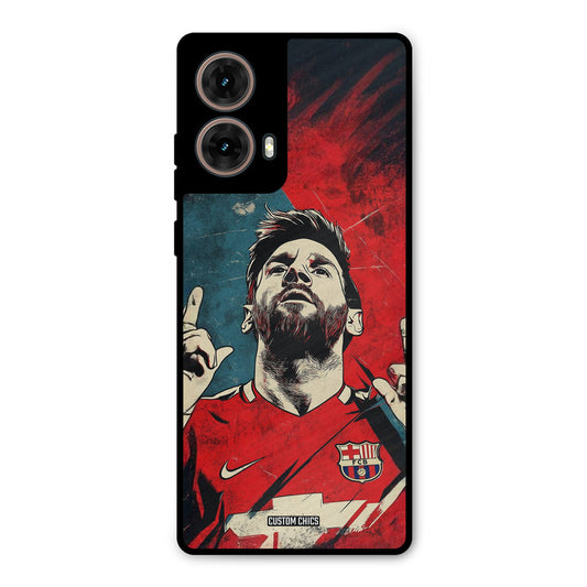Messi Art Moto G85 Mobile Back Cover - Sports PrintShield Case