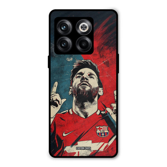 Messi Art Oneplus 10T Mobile Back Cover - Sports PrintShield Case