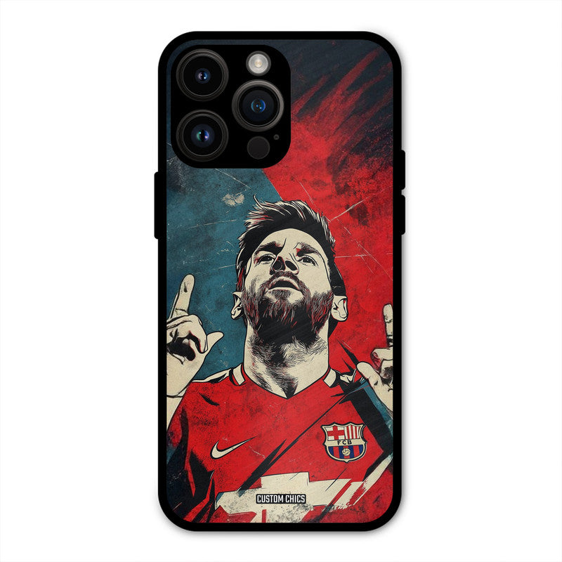 Messi Art  iPhone 14 Pro Max Mobile Back Cover - Sports PrintShield Case