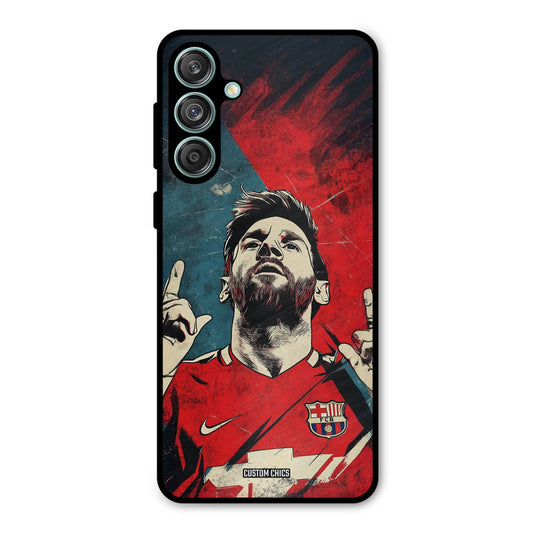 Messi Art Samsung Galaxy M55 5G Mobile Back Cover - Sports PrintShield Case